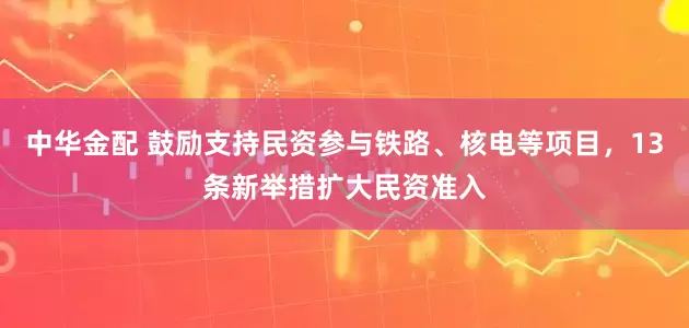 中华金配 鼓励支持民资参与铁路、核电等项目，13条新举措扩大民资准入