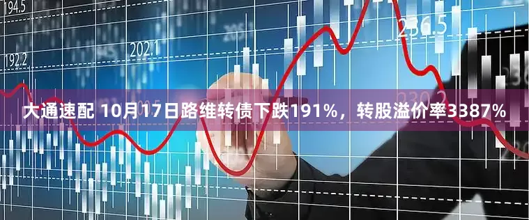 大通速配 10月17日路维转债下跌191%，转股溢价率3387%